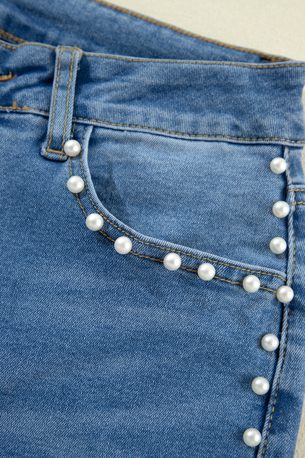 Lover girl pearl embellished jeans