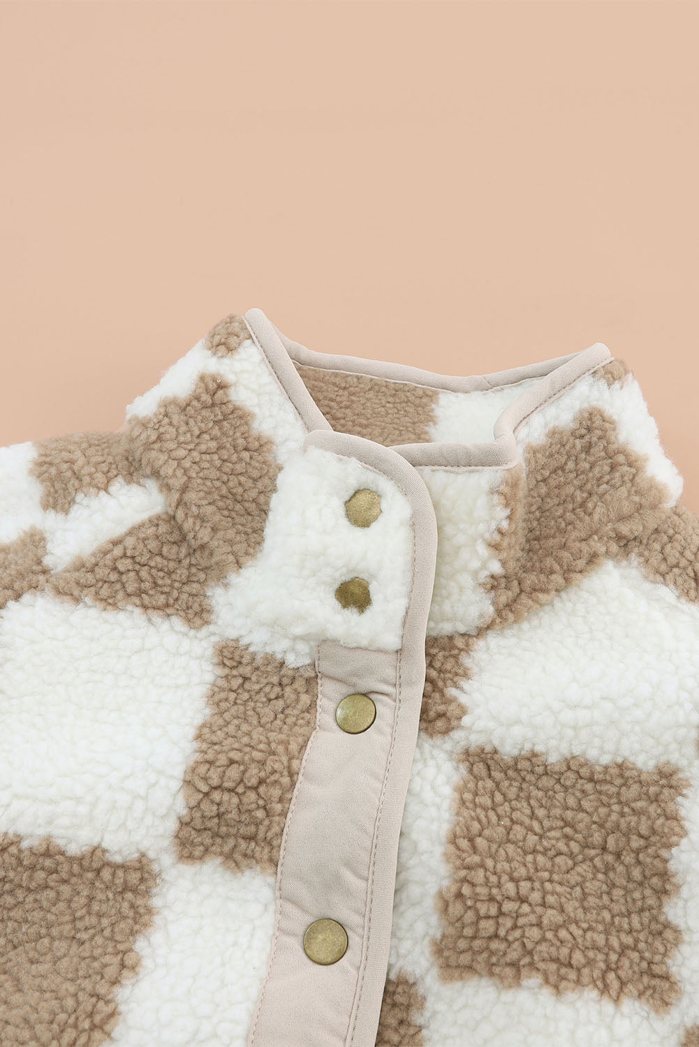 Checkmate Snap Button Sherpa Jacket