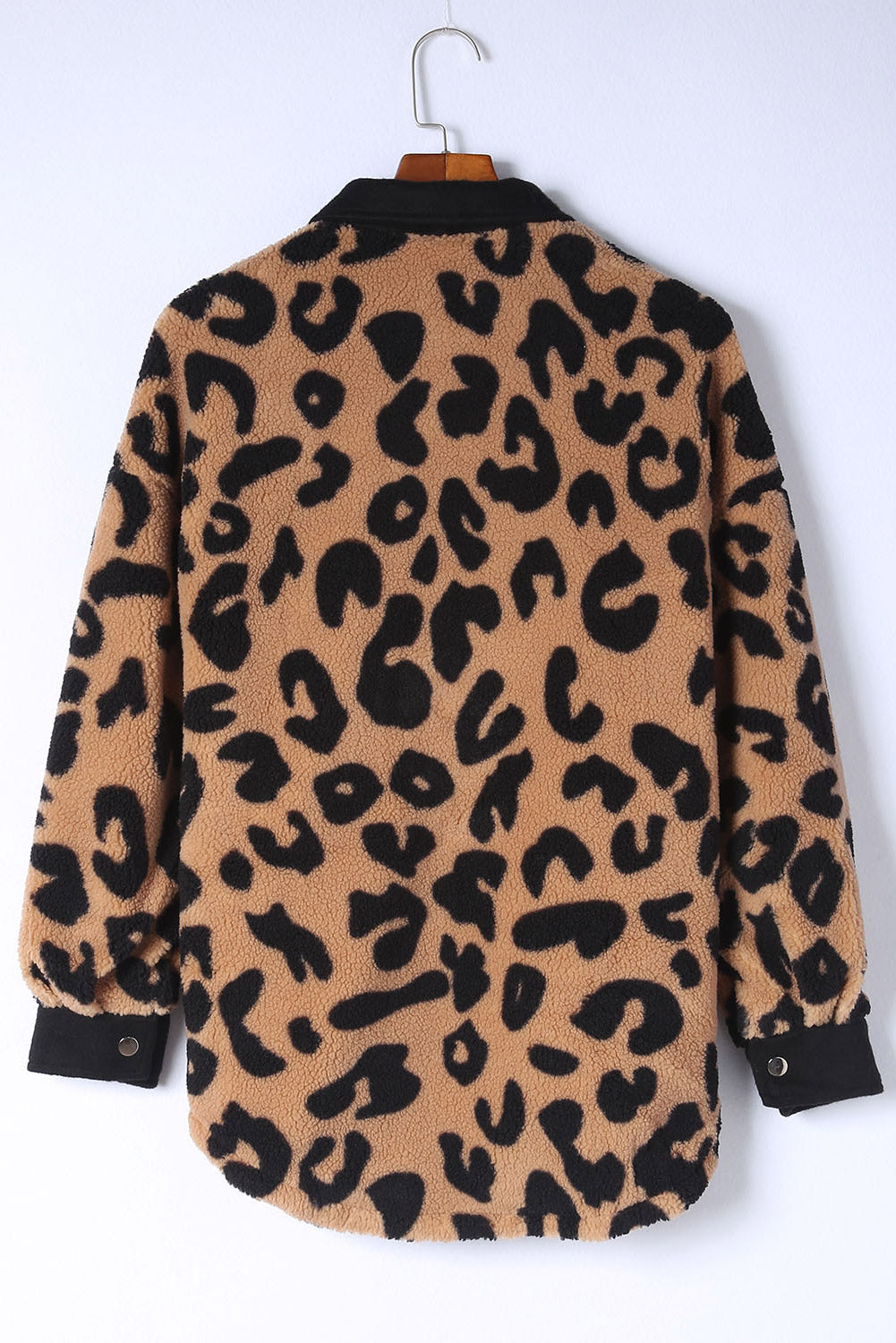 Leopard Button Up Long Sleeve Shacket