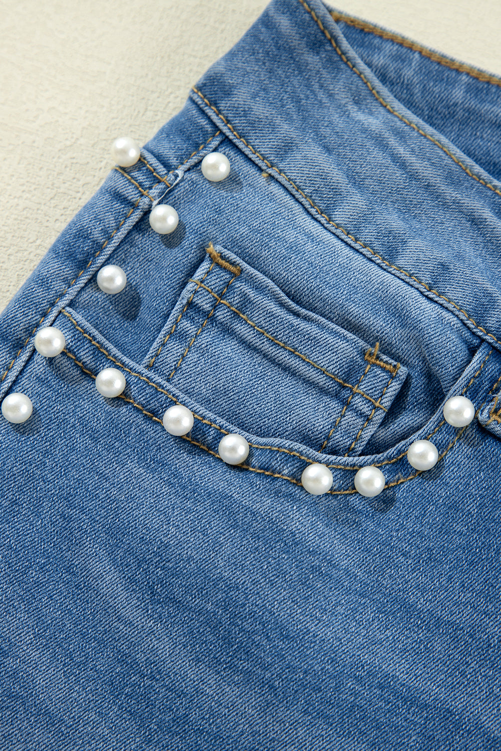 Lover girl pearl embellished jeans