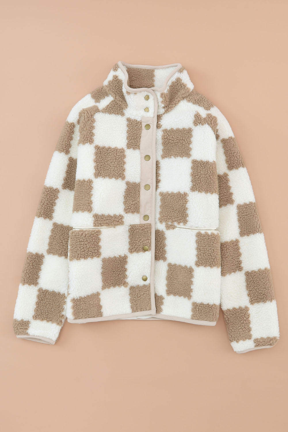 Checkmate Snap Button Sherpa Jacket