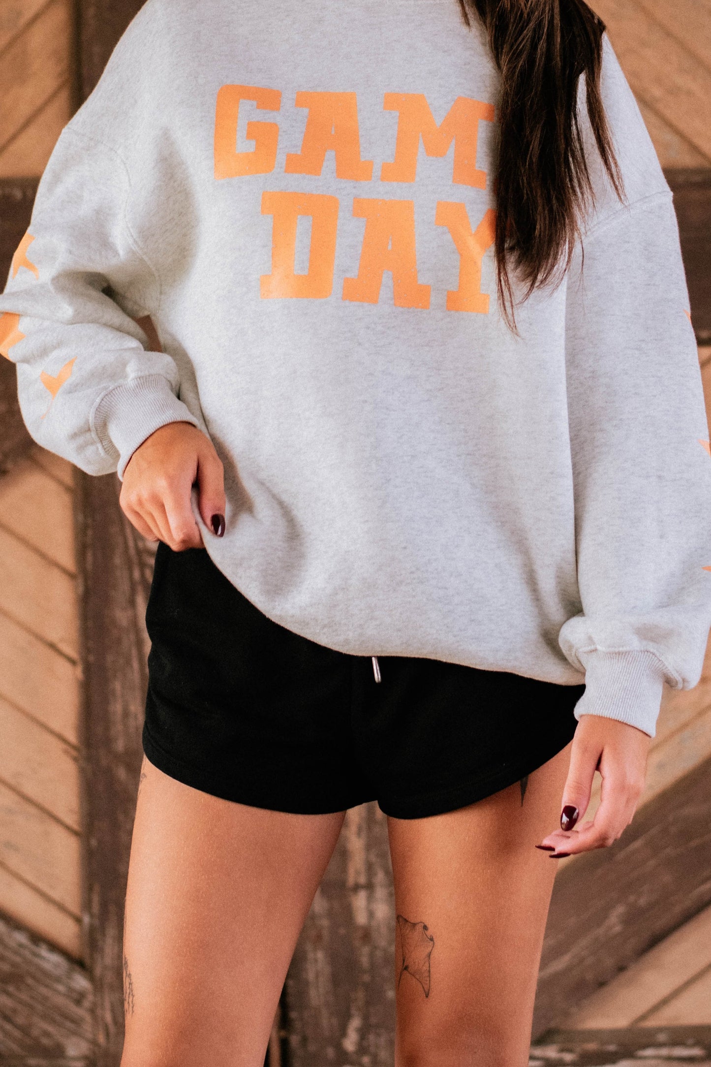 Grapefruit Orange Game Day Graphic Sweatshirt