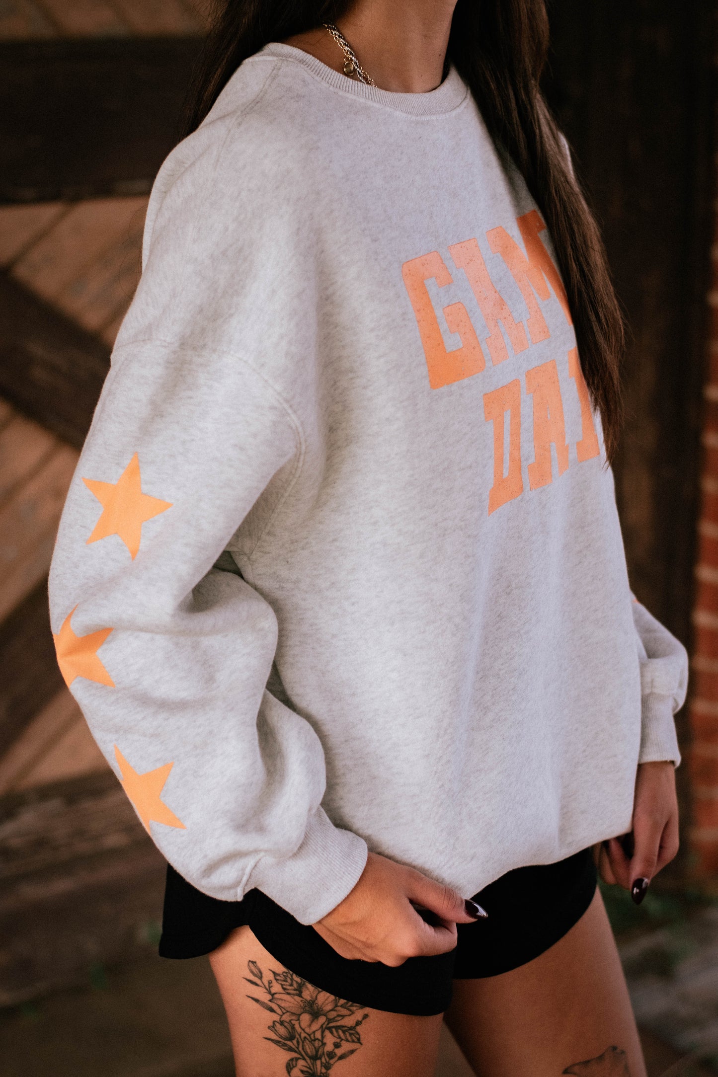 Grapefruit Orange Game Day Graphic Sweatshirt