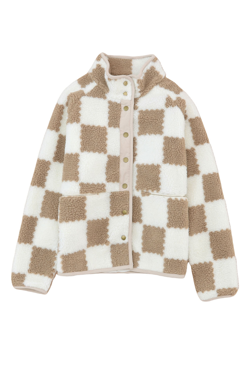 Checkmate Snap Button Sherpa Jacket